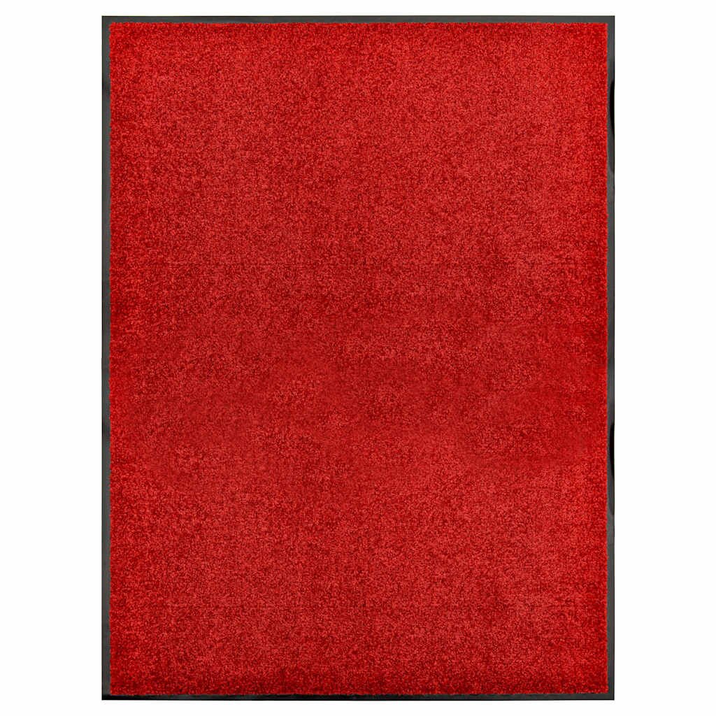 vidaXL Перима изтривалка червена 90x120 см