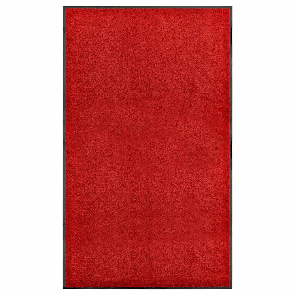 vidaXL Перима изтривалка червена 90x150 см