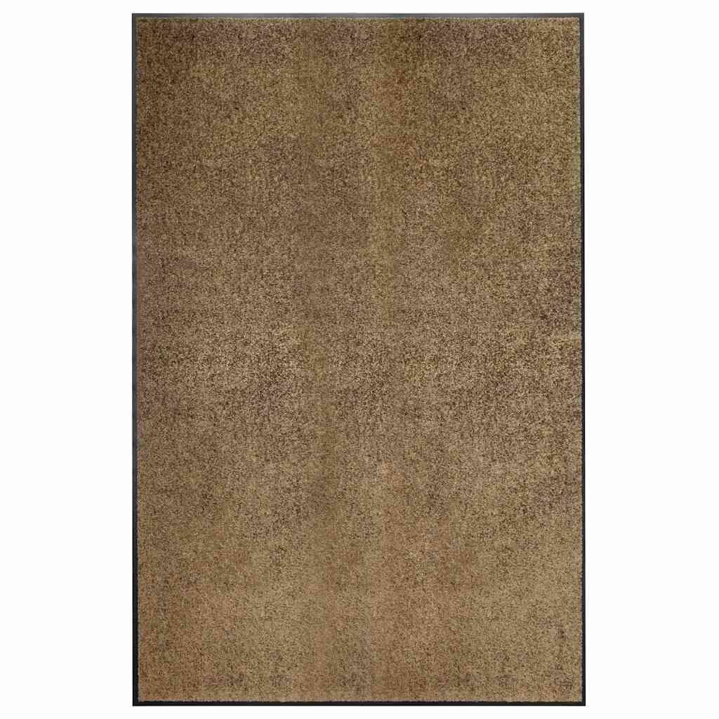 vidaXL Перима изтривалка кафява 120x180 см