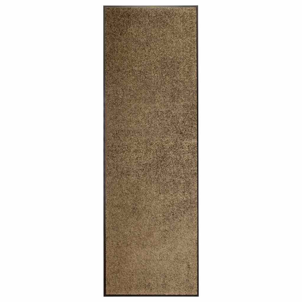 vidaXL Перима изтривалка кафява 60x180 см
