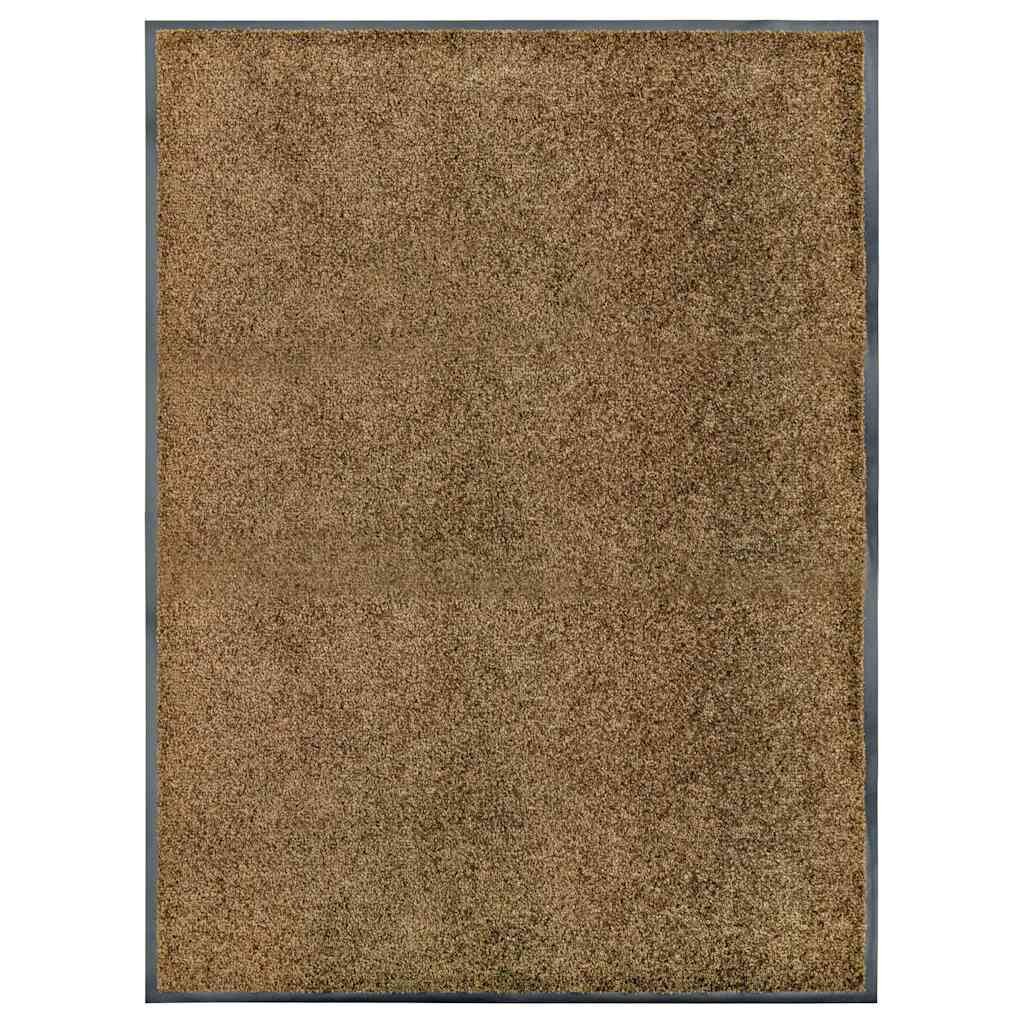 vidaXL Перима изтривалка кафява 90x120 см