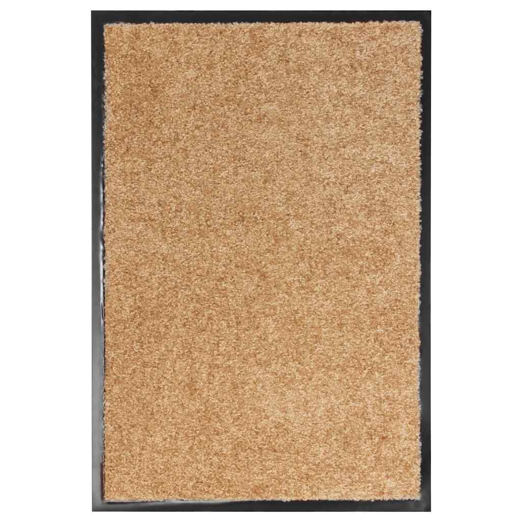 vidaXL Перима изтривалка кремава 40x60 см