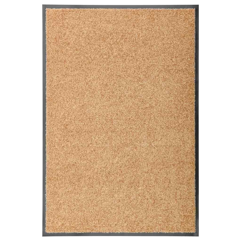 vidaXL Перима изтривалка кремава 60x90 см