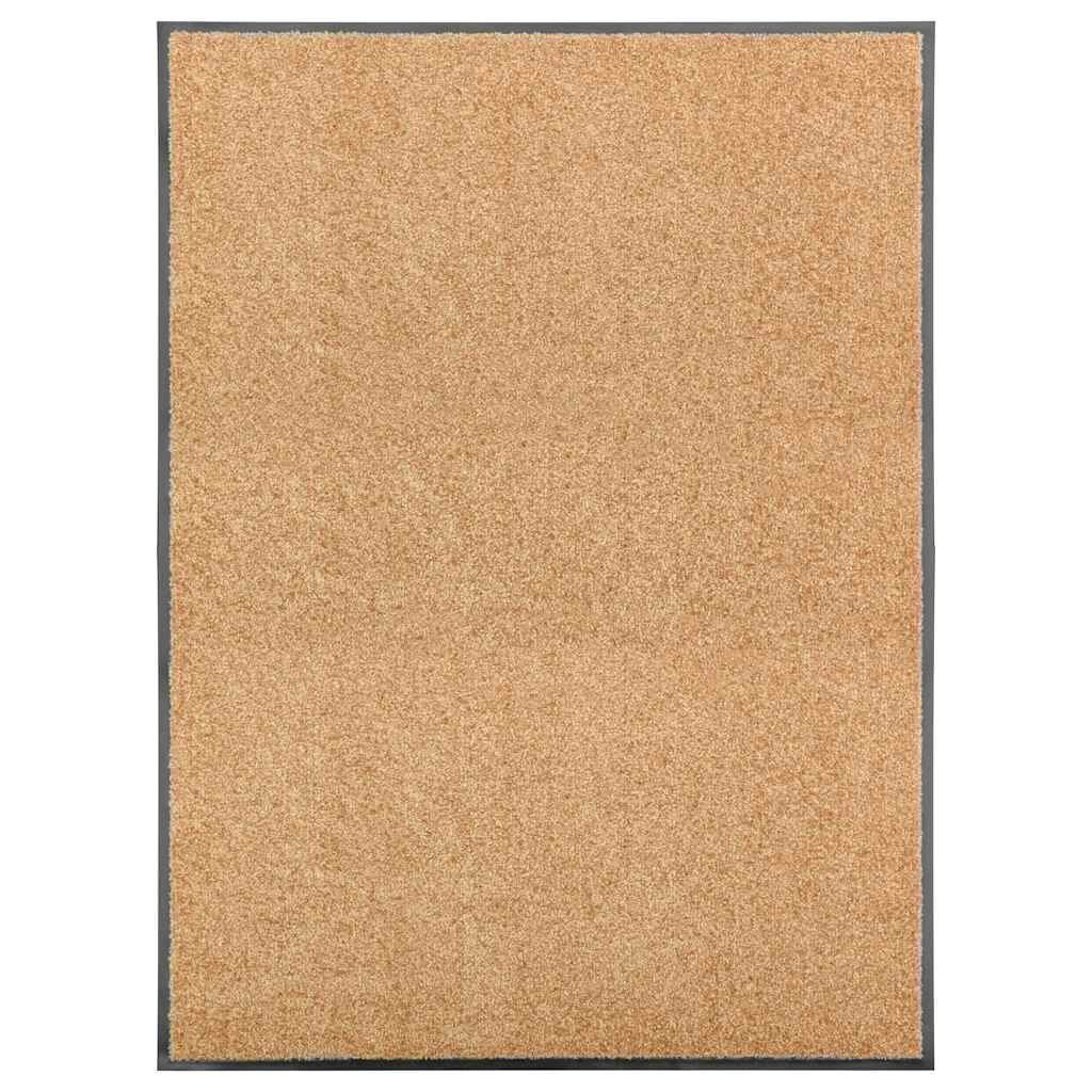 vidaXL Перима изтривалка кремава 90x120 см