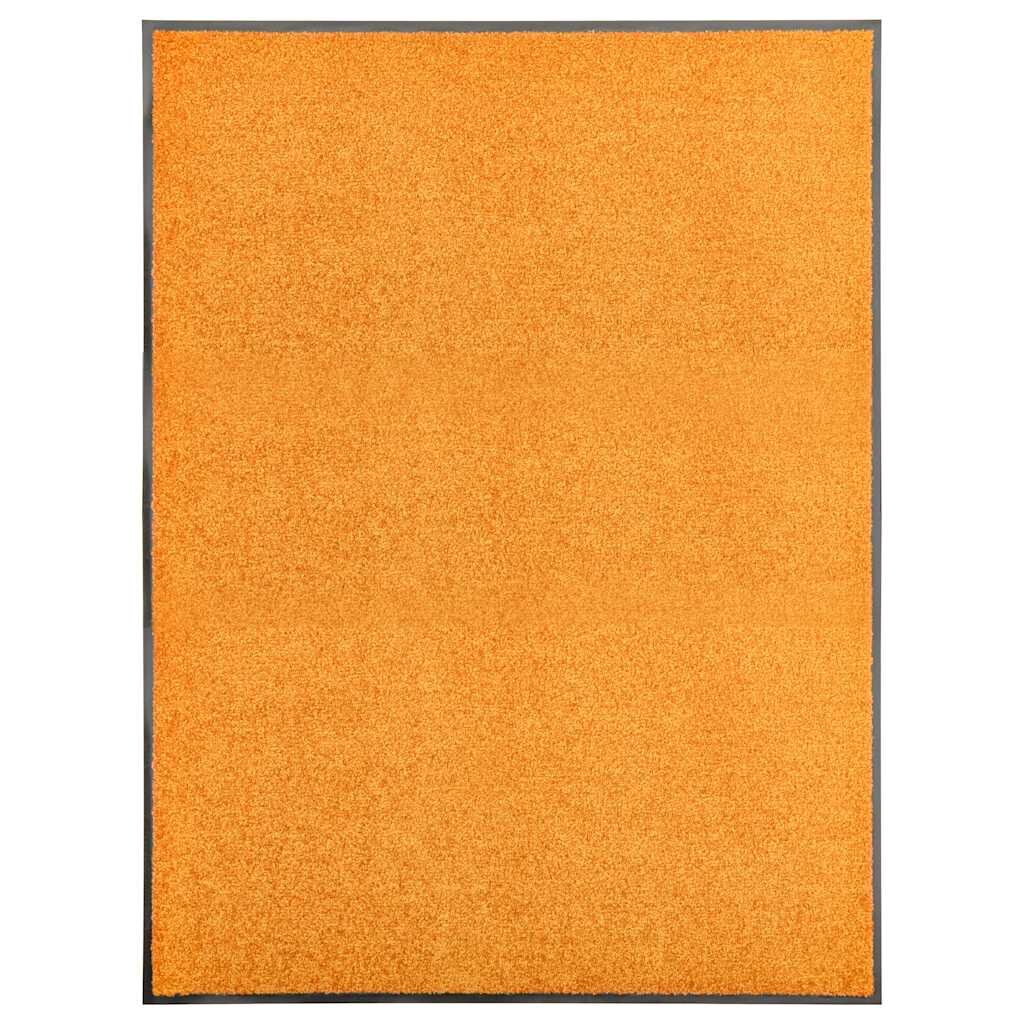 vidaXL Перима изтривалка оранжева 90x120 см