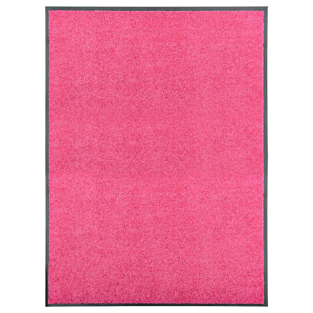 vidaXL Перима изтривалка розова 90x120 см