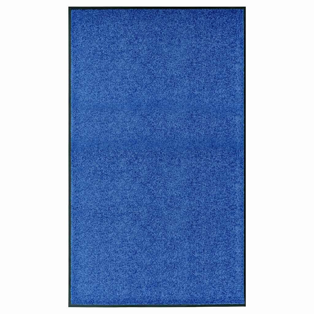 vidaXL Перима изтривалка синя 90x150 см