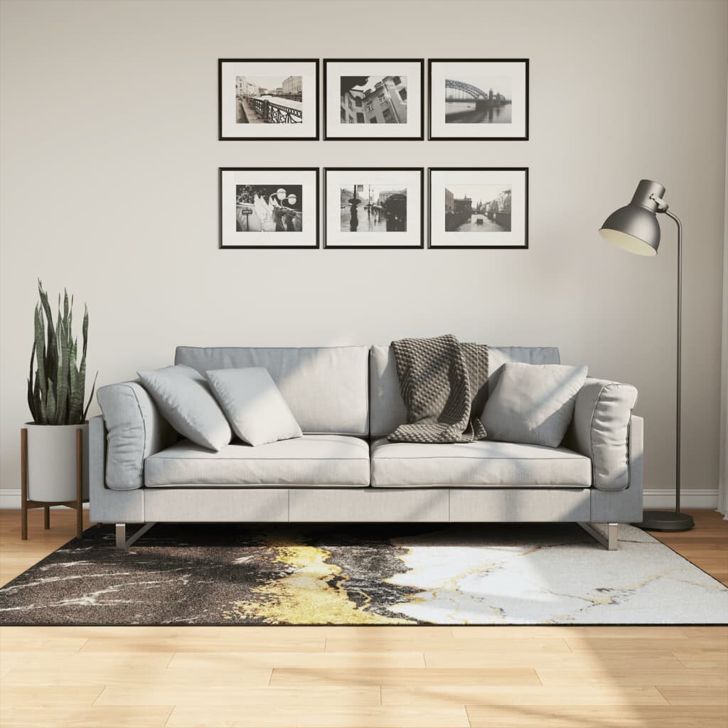 vidaXL Перящ се килим многоцветен 120x180 см