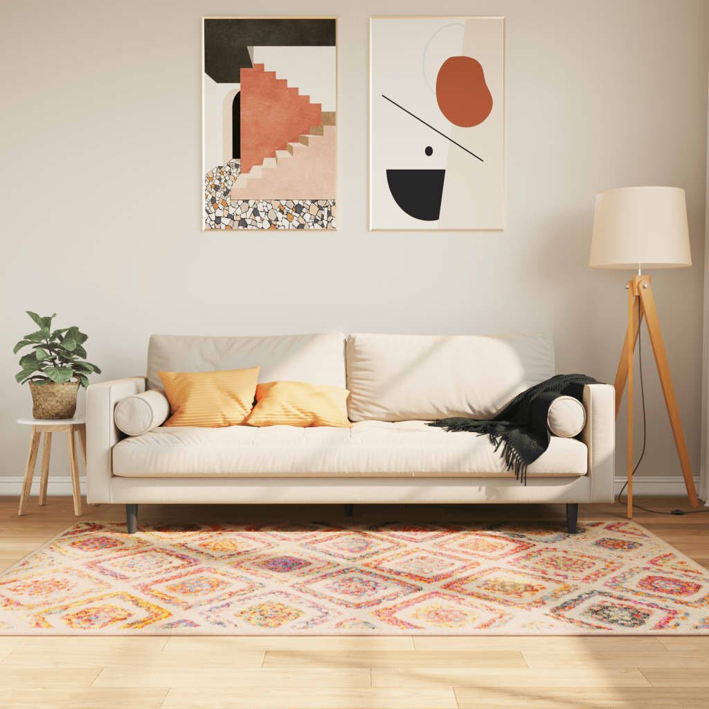 vidaXL Перящ се килим многоцветен 120x180 см