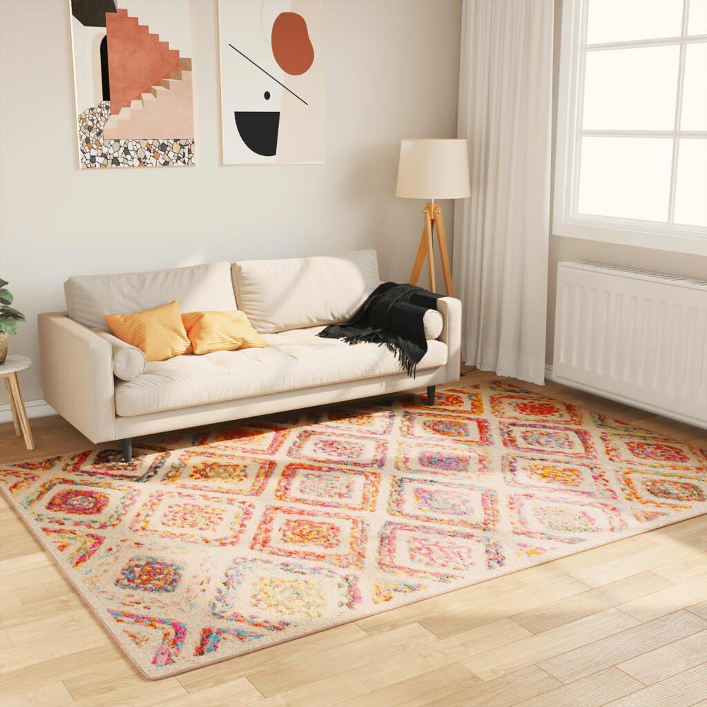 vidaXL Перящ се килим многоцветен 160x230 см