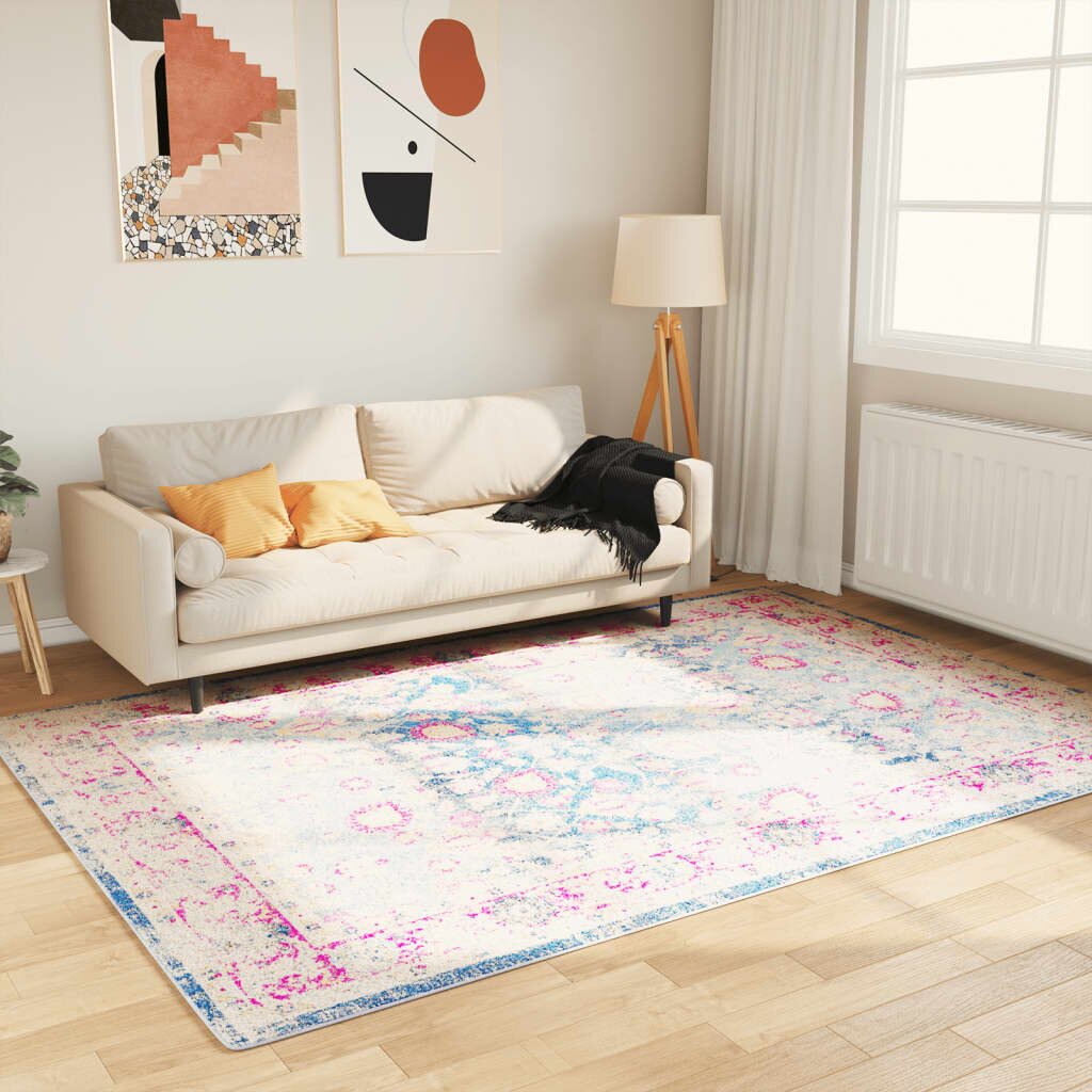 vidaXL Перящ се килим многоцветен 160x230 см