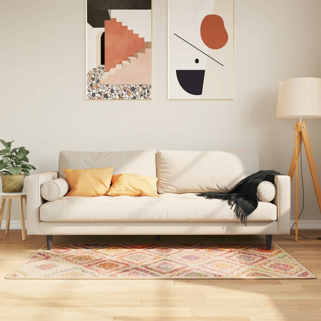 vidaXL Перящ се килим многоцветен 80x150 см