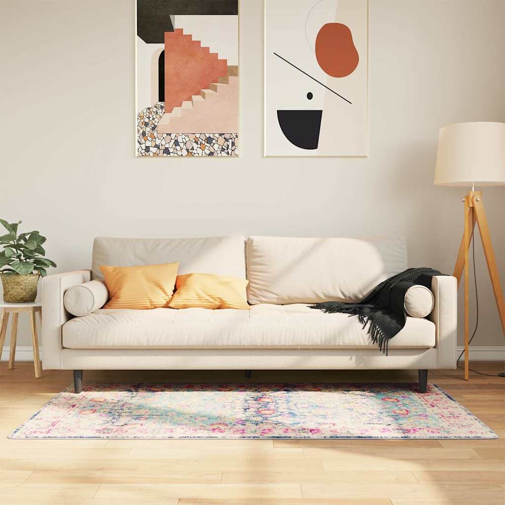vidaXL Перящ се килим многоцветен 80x150 см