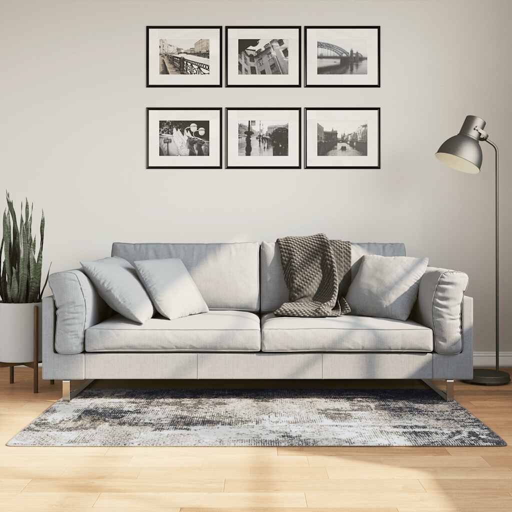 vidaXL Перящ се килим многоцветен 80x150 см