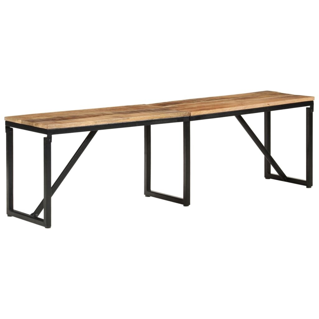 vidaXL Пейка 160x35x46 см мангово дърво масив