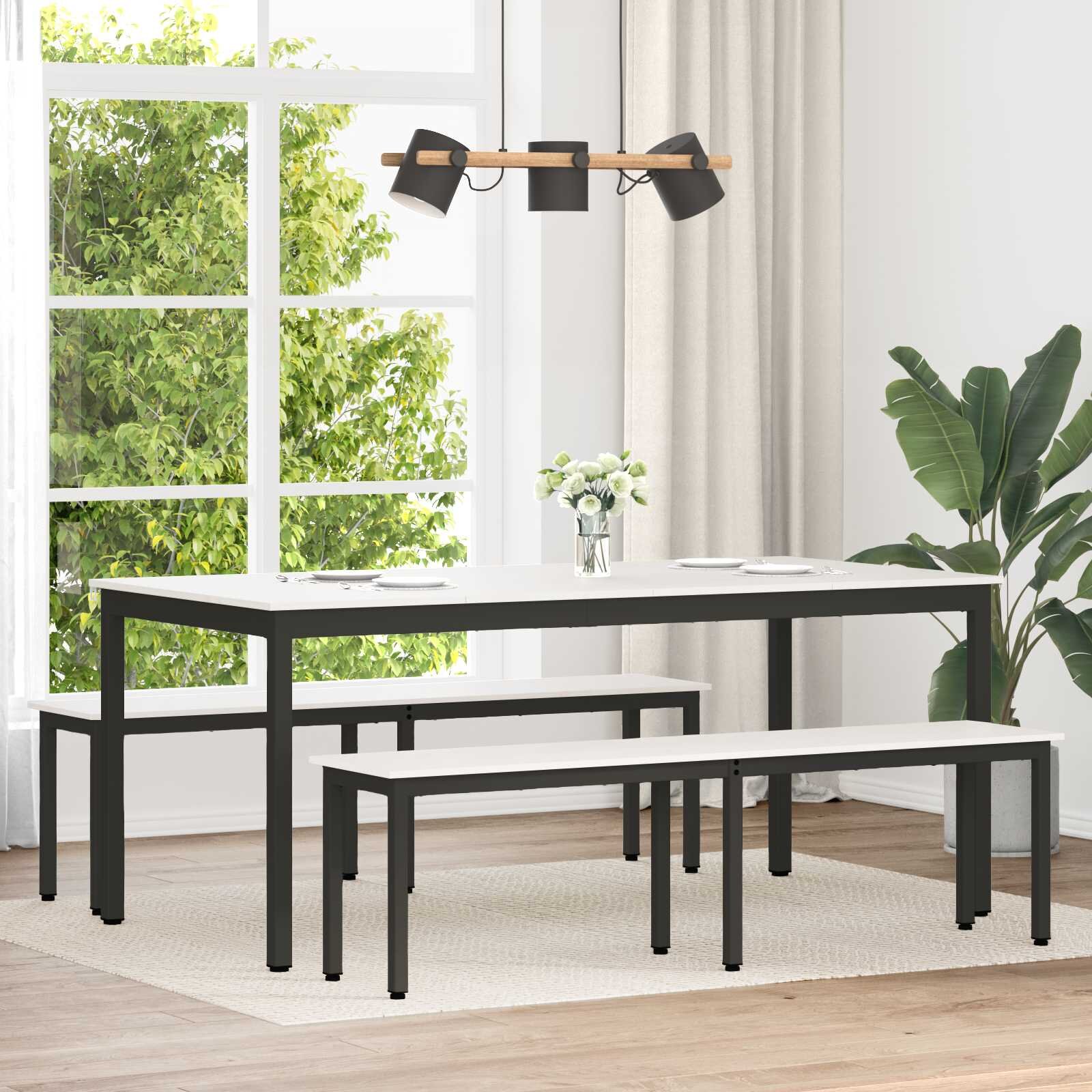vidaXL Пейка Бяло 160 x 35 x 45 cm Солидно борово дърво