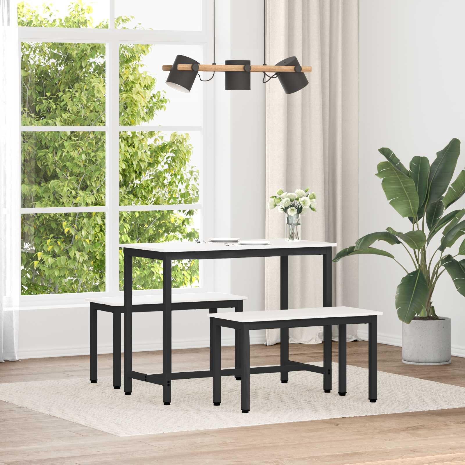 vidaXL Пейка Бяло 80 x 35 x 45 cm Солидно борово дърво
