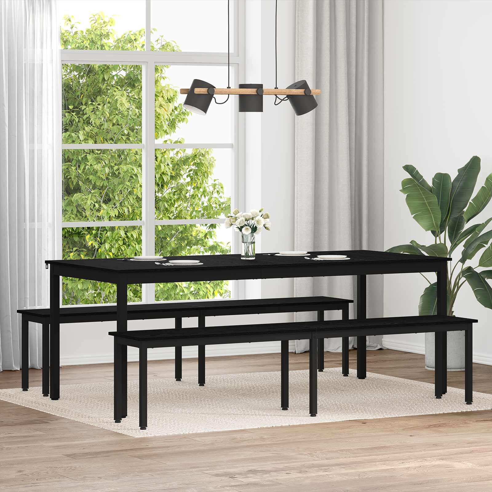 vidaXL Пейка Черния дъб 200 x 35 x 45 см Инженерна дървесина