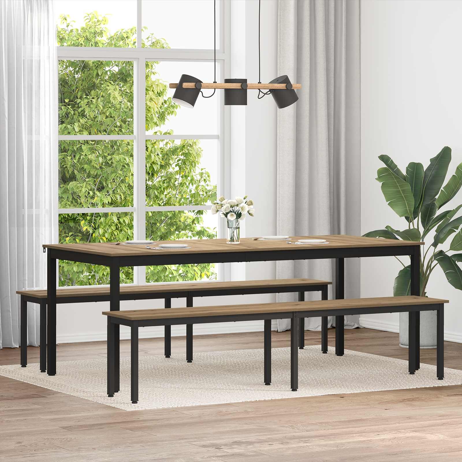vidaXL Пейка Дъб Артизан 200 x 35 x 45 см Инженерна дървесина