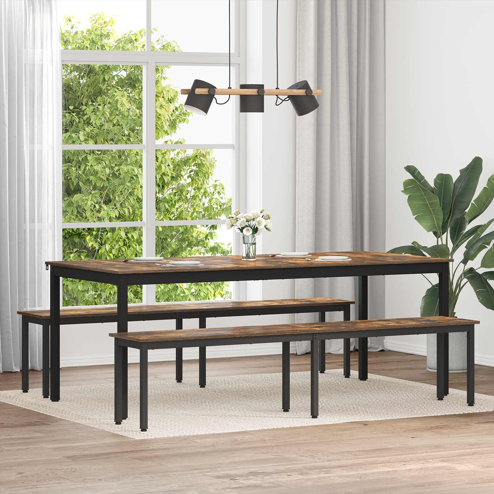 vidaXL Пейка Димящ дъб 200 x 35 x 45 см Инженерна дървесина