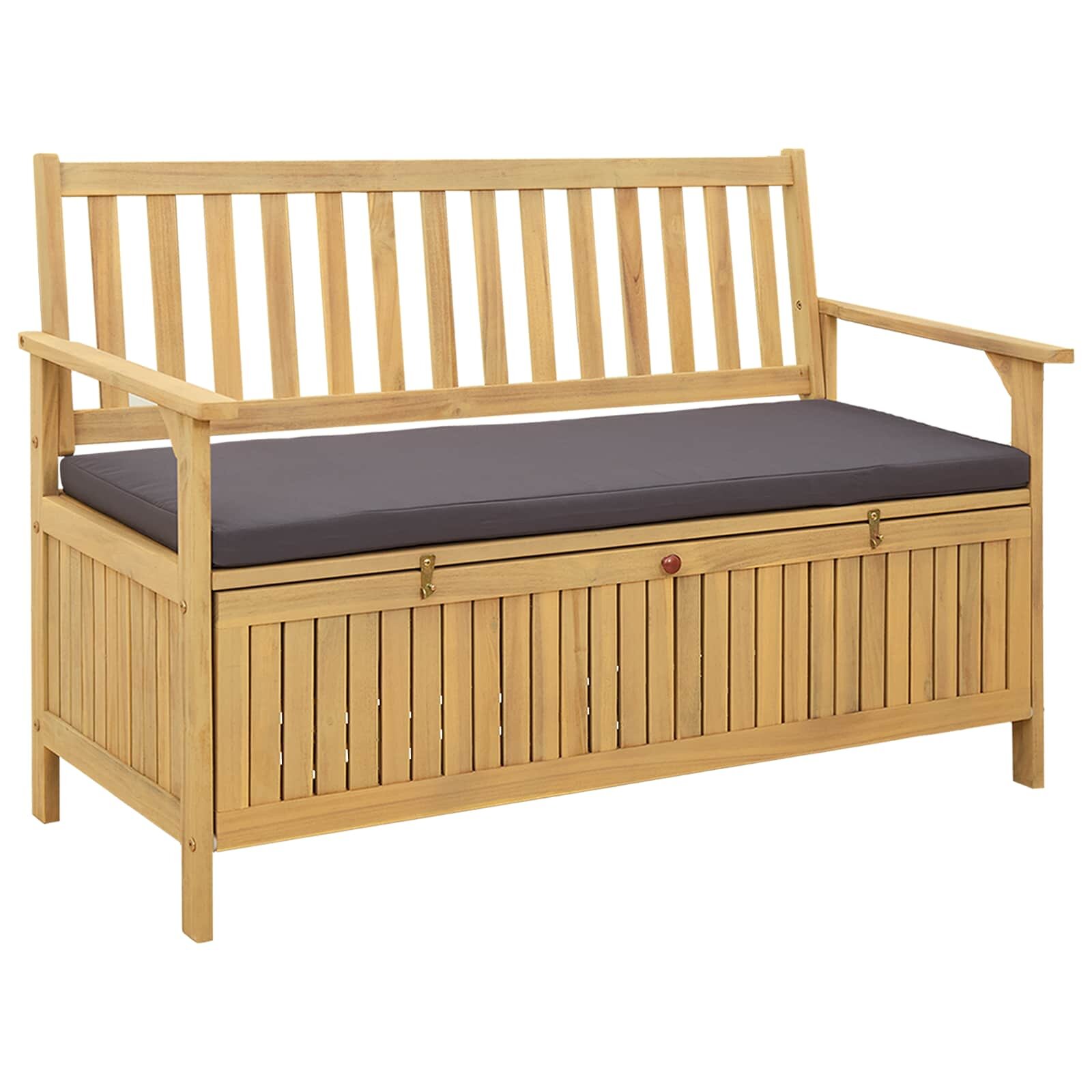 vidaXL Пейка с място за съхранение 2 -Seater 120 x 63 x 84 cm