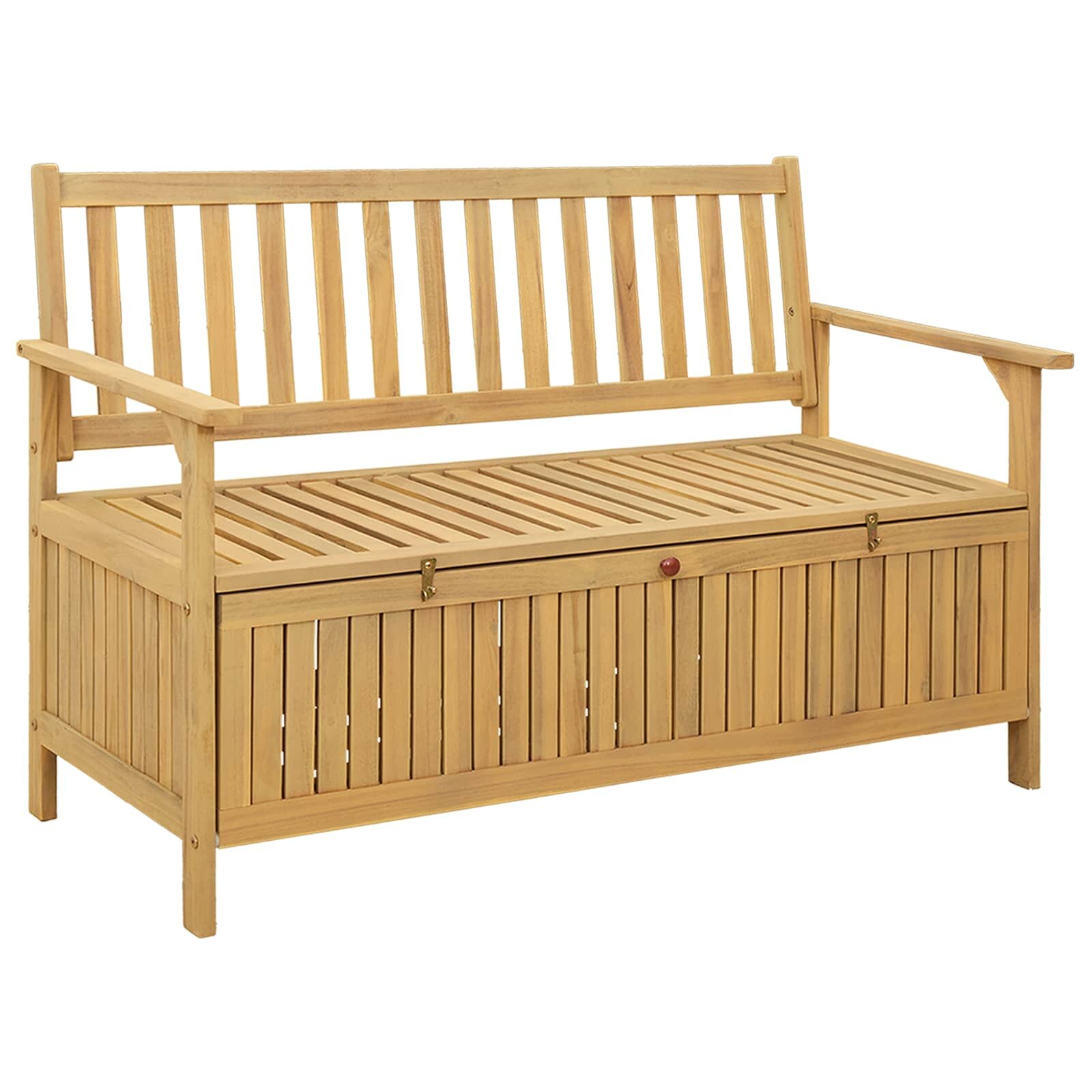 vidaXL Пейка с място за съхранение 2 -Seater 120 x 63 x 84 cm
