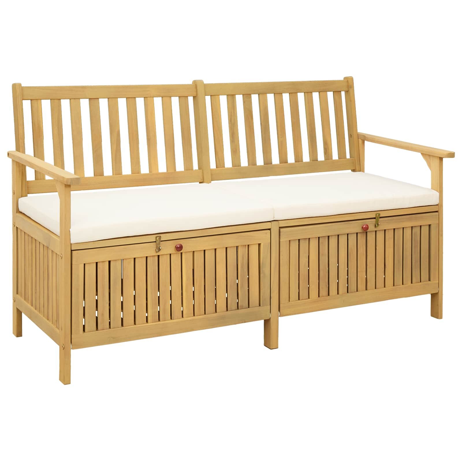 vidaXL Пейка с място за съхранение 2 -Seater 148 x 63 x 84 см