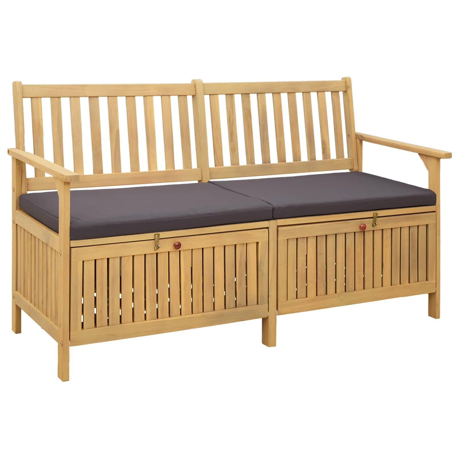vidaXL Пейка с място за съхранение 2 -Seater 148 x 63 x 84 см