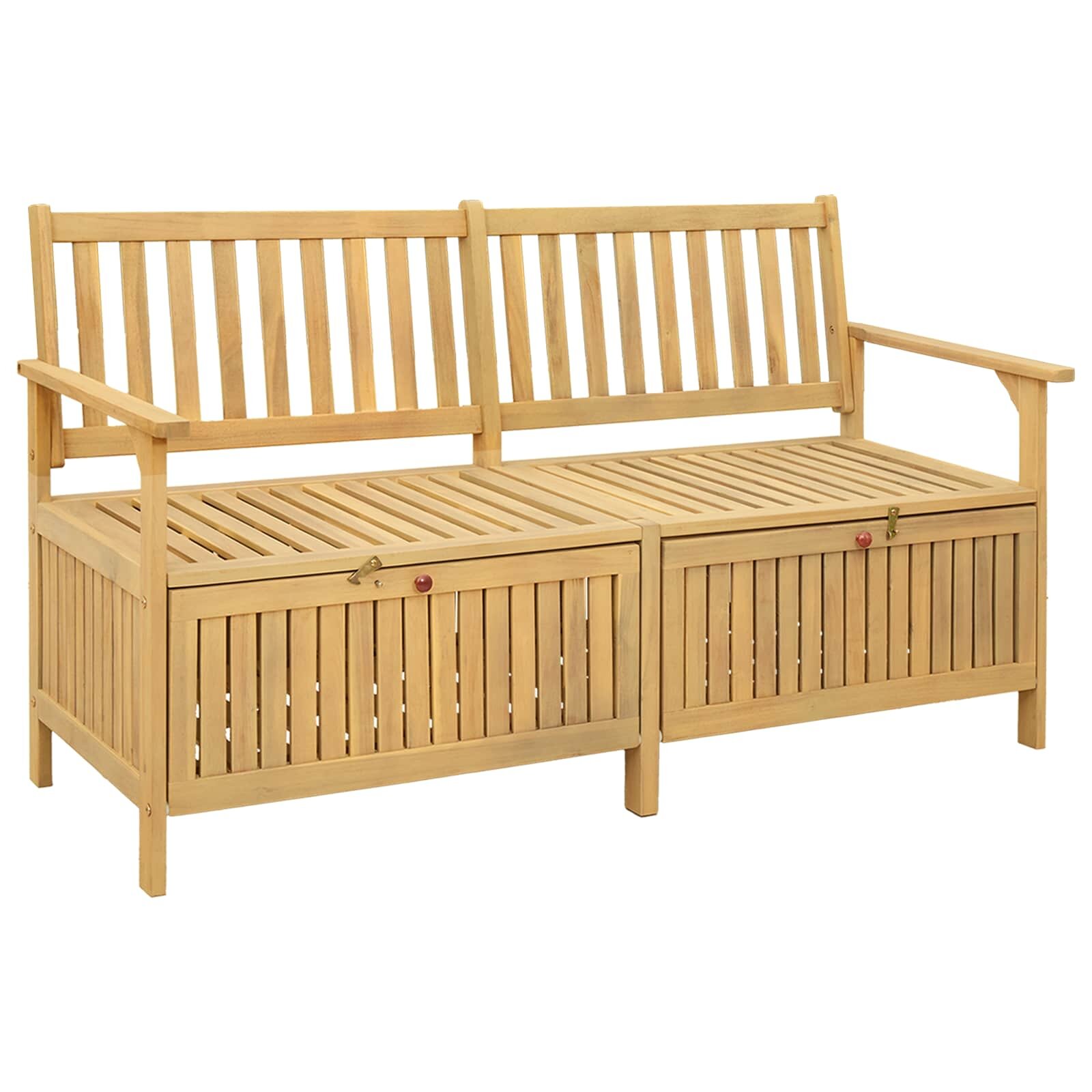 vidaXL Пейка с място за съхранение 2 -Seater 148 x 63 x 84 см