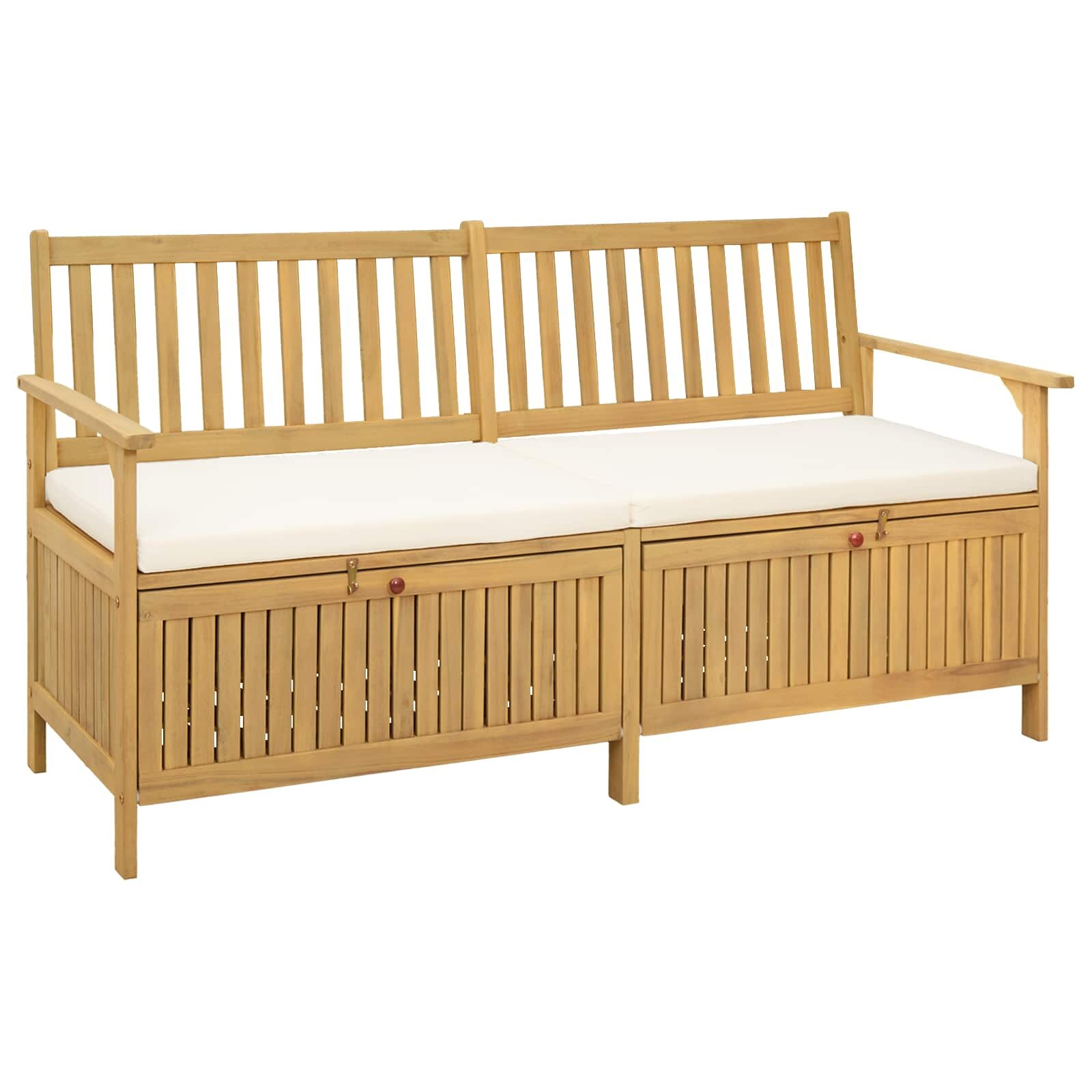 vidaXL Пейка с място за съхранение 2 -Seater 170 x 63 x 84 cm