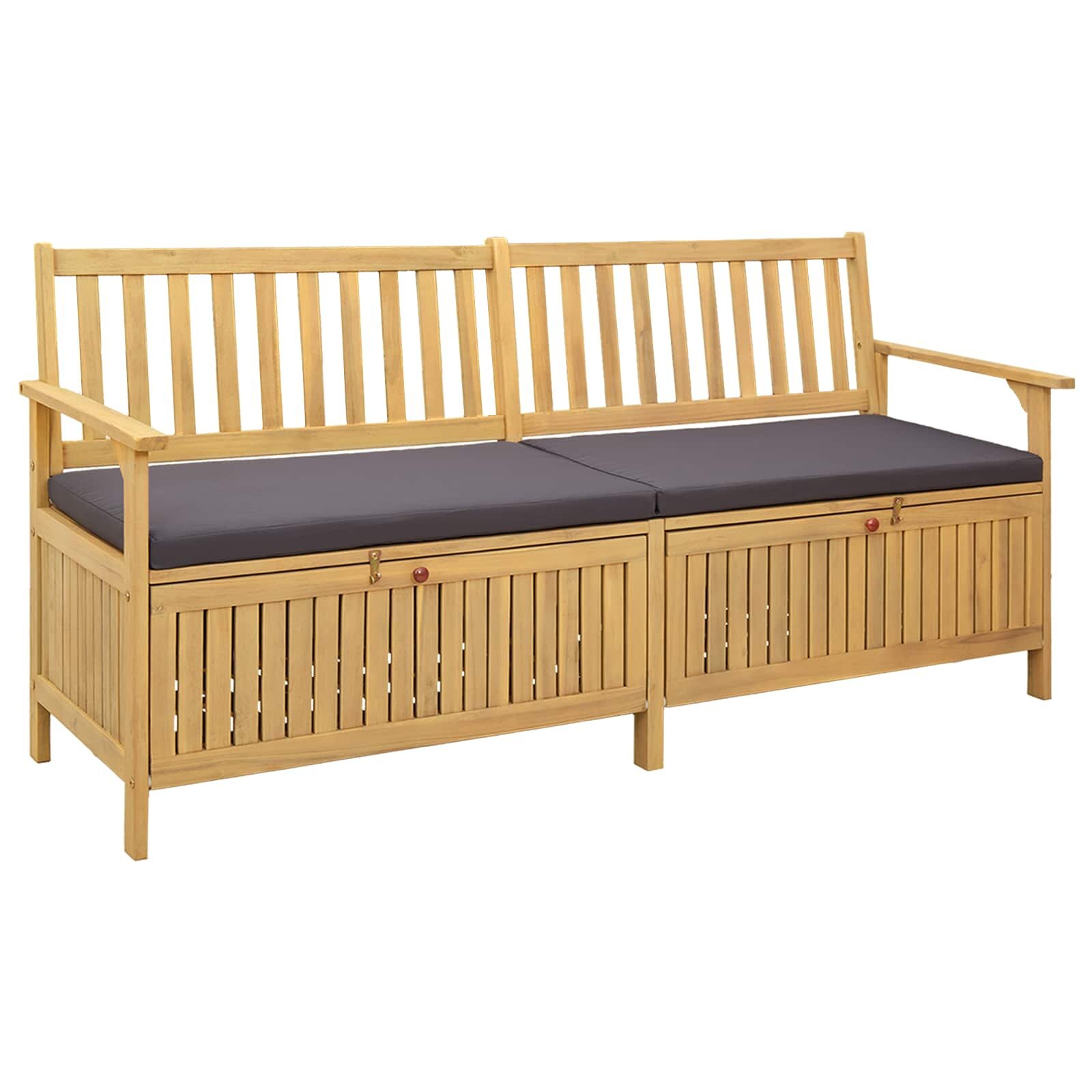 vidaXL Пейка с място за съхранение 2 -Seater 170 x 63 x 84 cm