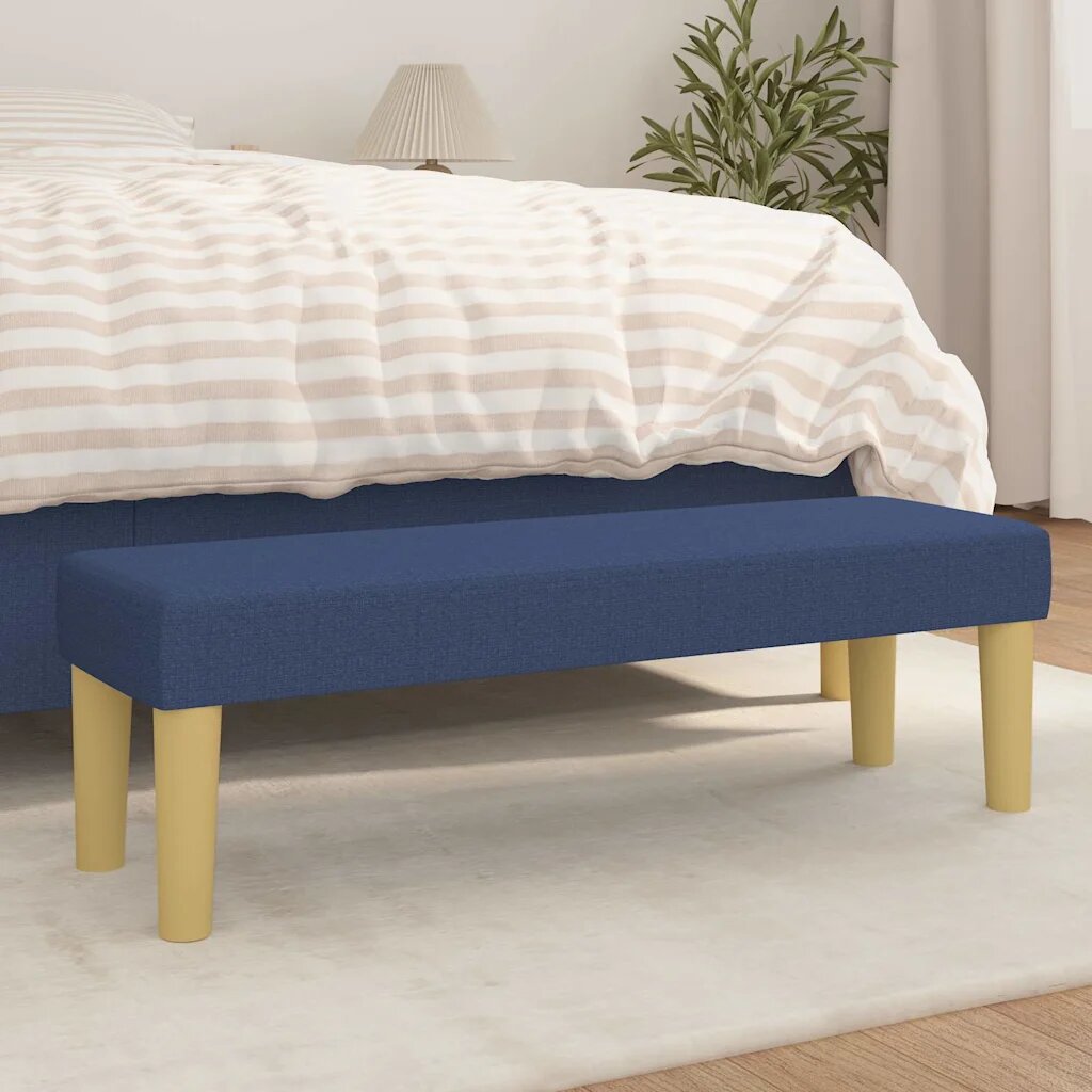 vidaXL Пейка синя 100x30x30 см плат