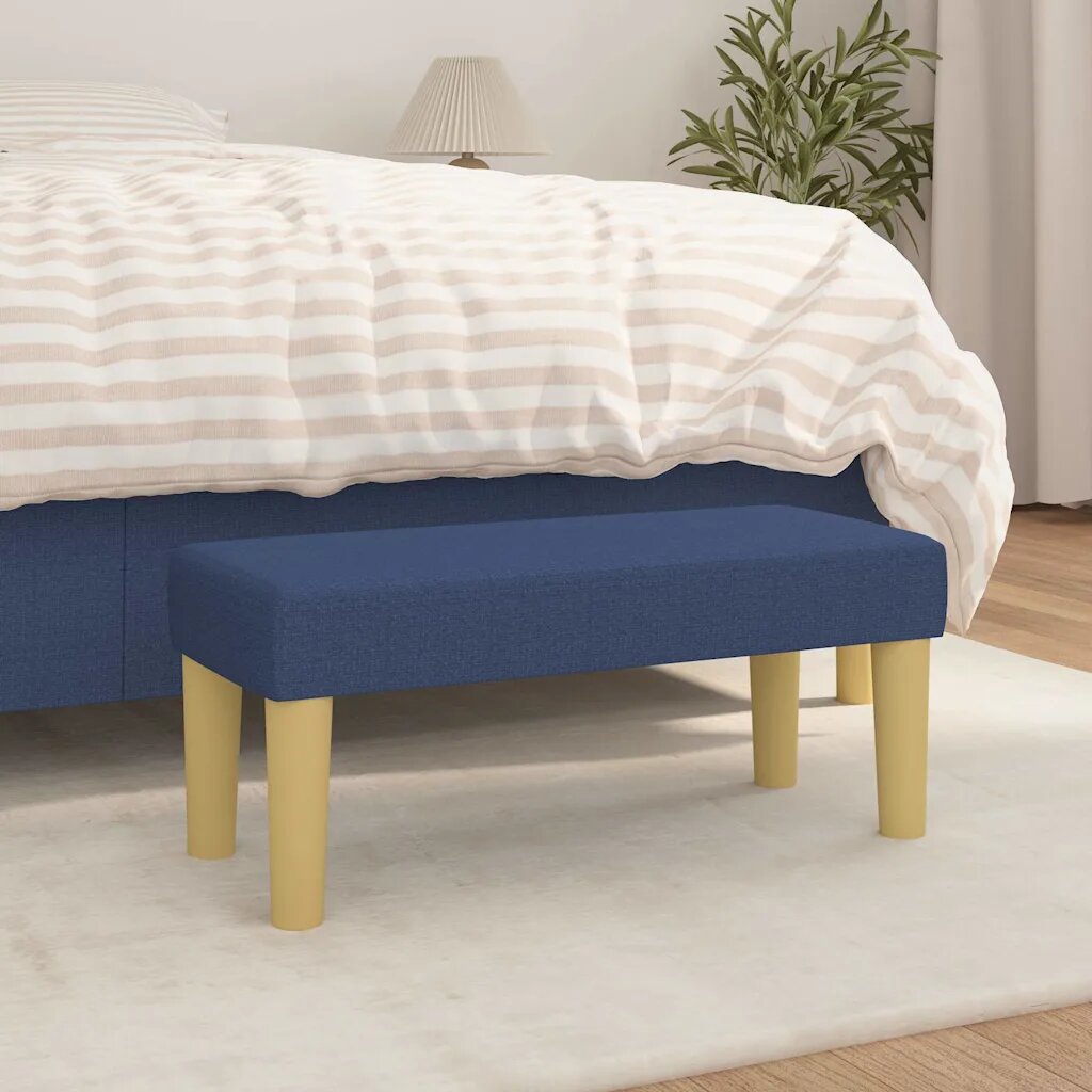 vidaXL Пейка синя 70x30x30 см плат