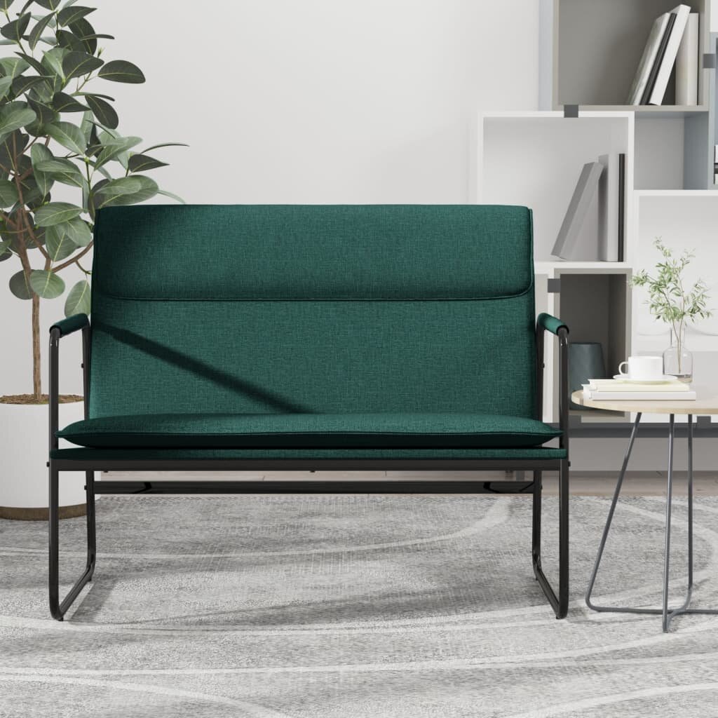 vidaXL Пейка тъмнозелена 100x64x80 см плат