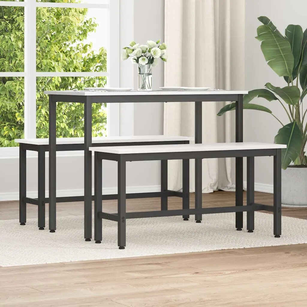 vidaXL Пейка за хранене 100 x 325 x 49 см 2 бр.