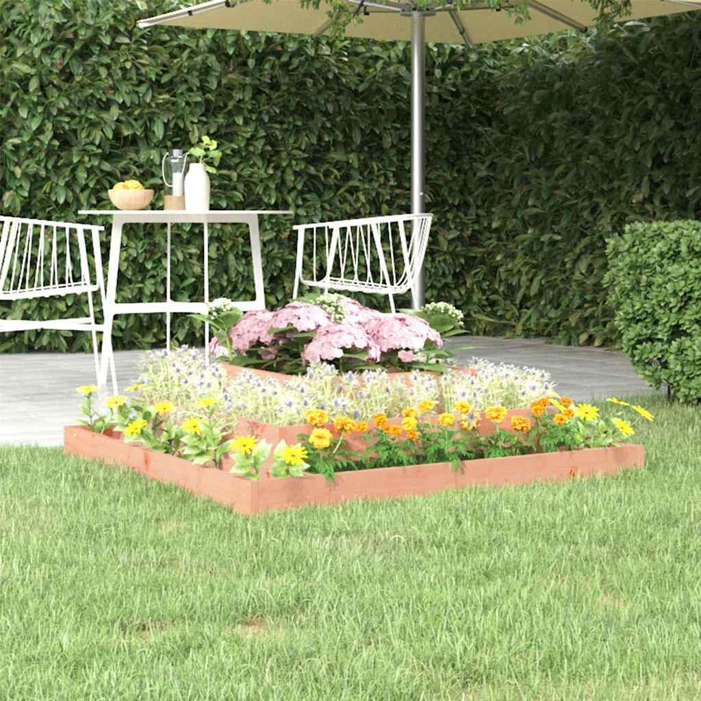 vidaXL Плантер 110x110x27 см масивна дугласка дървесина
