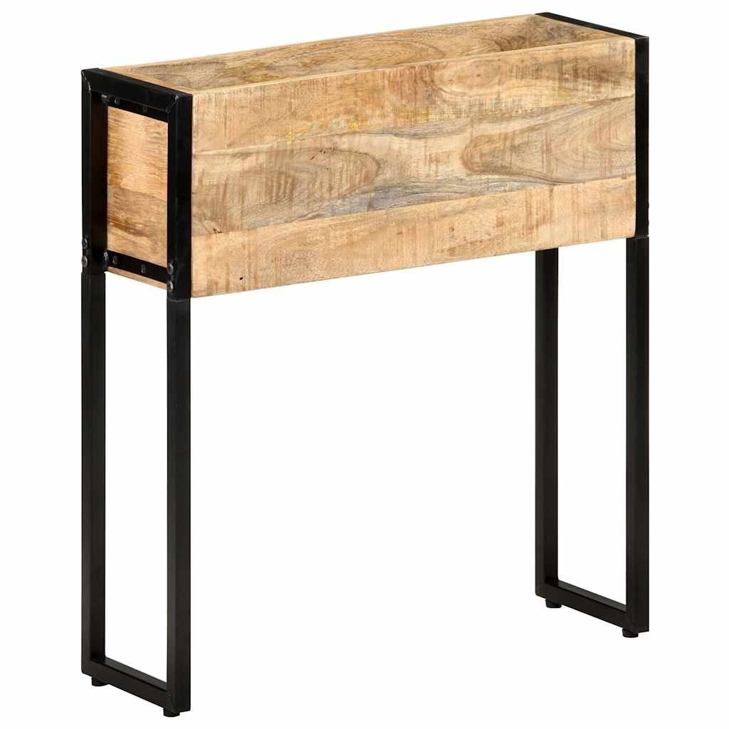 vidaXL Плантер 60x20x68 см грубо мангово дърво