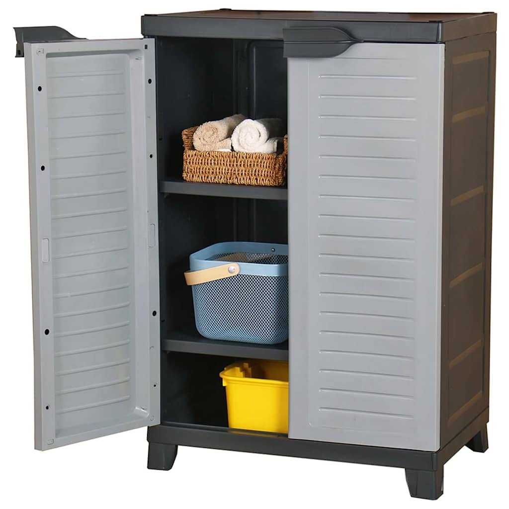 vidaXL Пластмасов шкаф 65x45x97 см