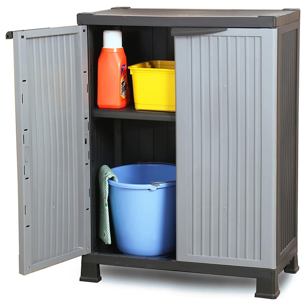 vidaXL Пластмасов шкаф 68x39x92 см