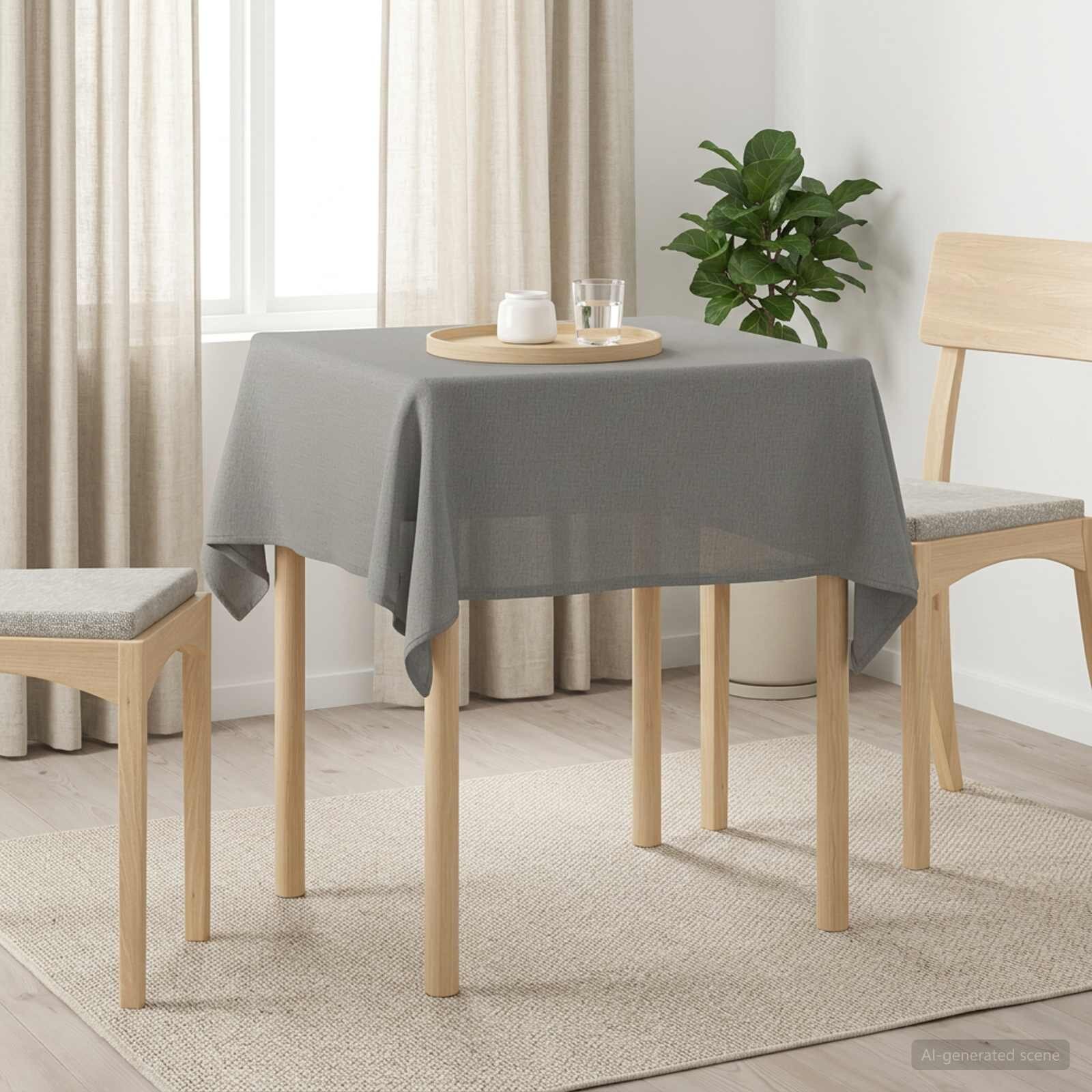 vidaXL Плат за маса Квадратна Светлосиво 90 x 90 cm