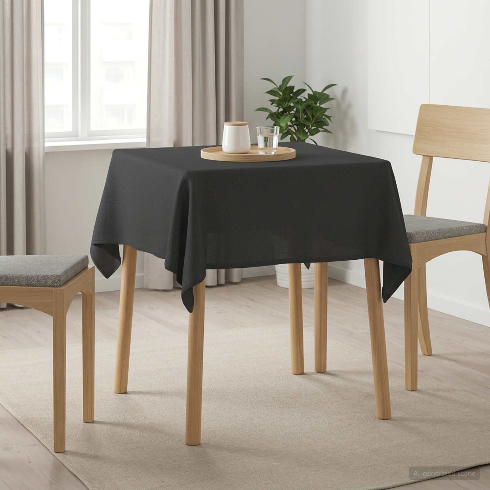 vidaXL Плат за маса Квадратна Тъмносиво 90 x 90 cm