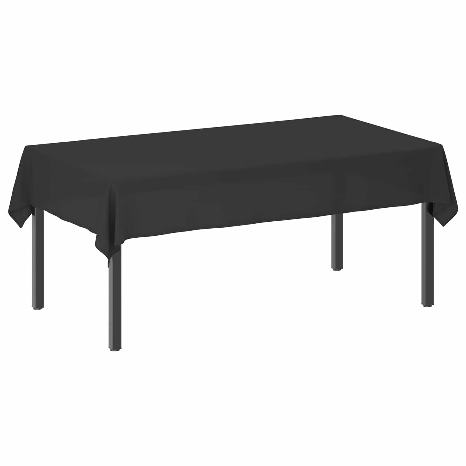 vidaXL Плат за маса Правоъгълна Тъмносиво 140 x 200 cm Полиестер