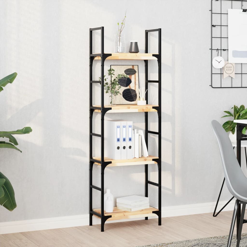 vidaXL Плаващи рафтове 2 бр. 40x20x4 см необработена масивна дървесина акация