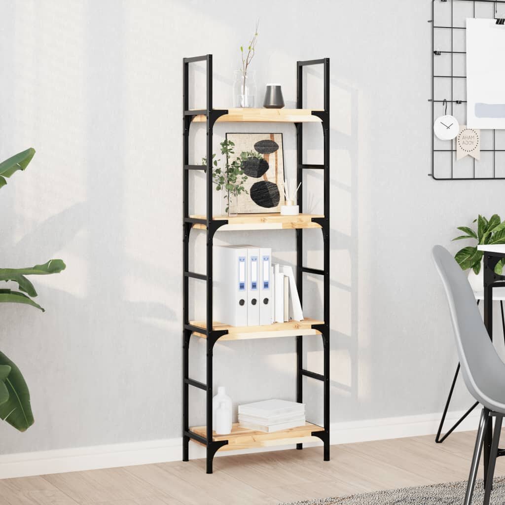 vidaXL Плаващи рафтове 3 бр. 60x20x4 см необработена масивна дървесина акация