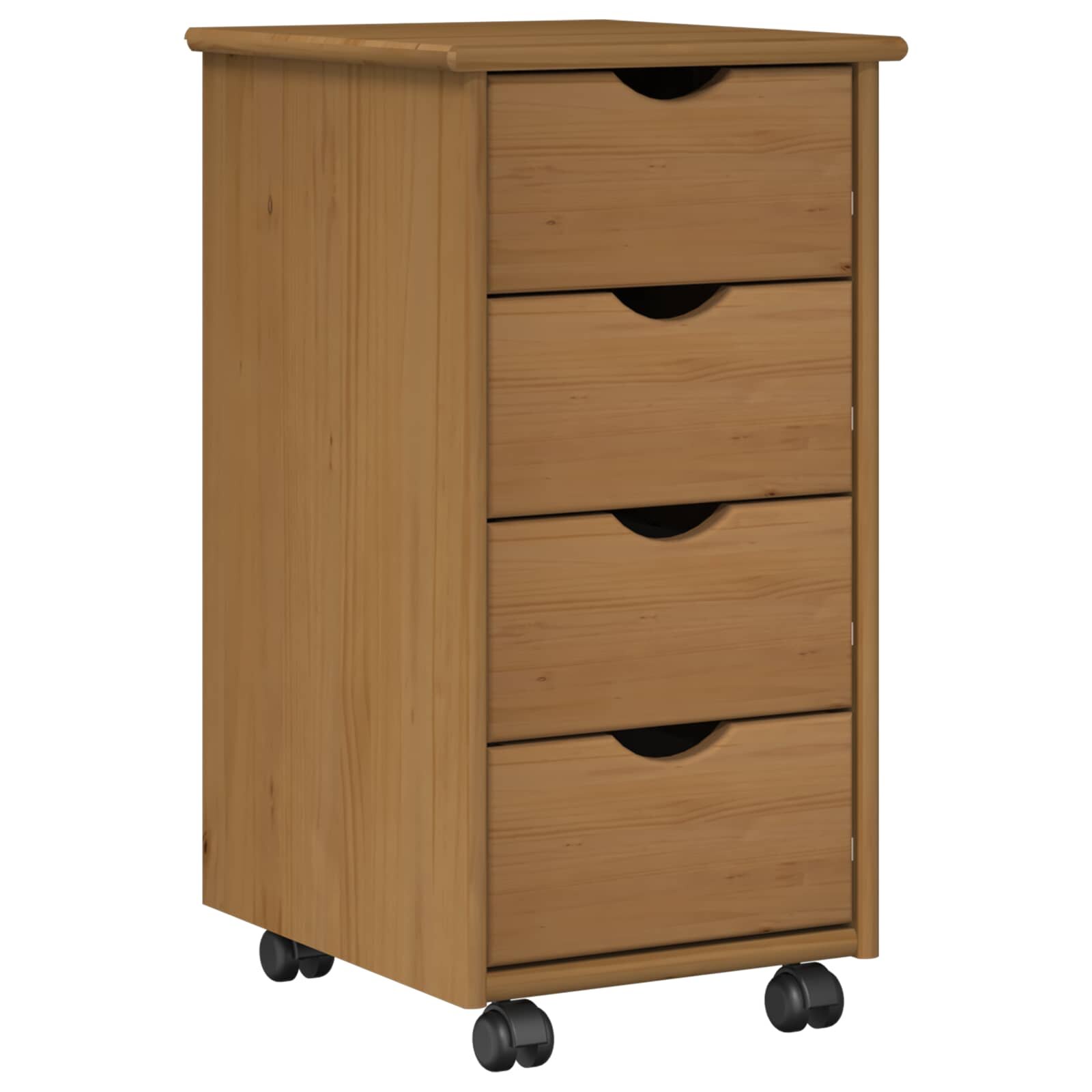 vidaXL Плъзгащ кабинет 34 x 39 x 655 cm Солиден бор Меден кафяв