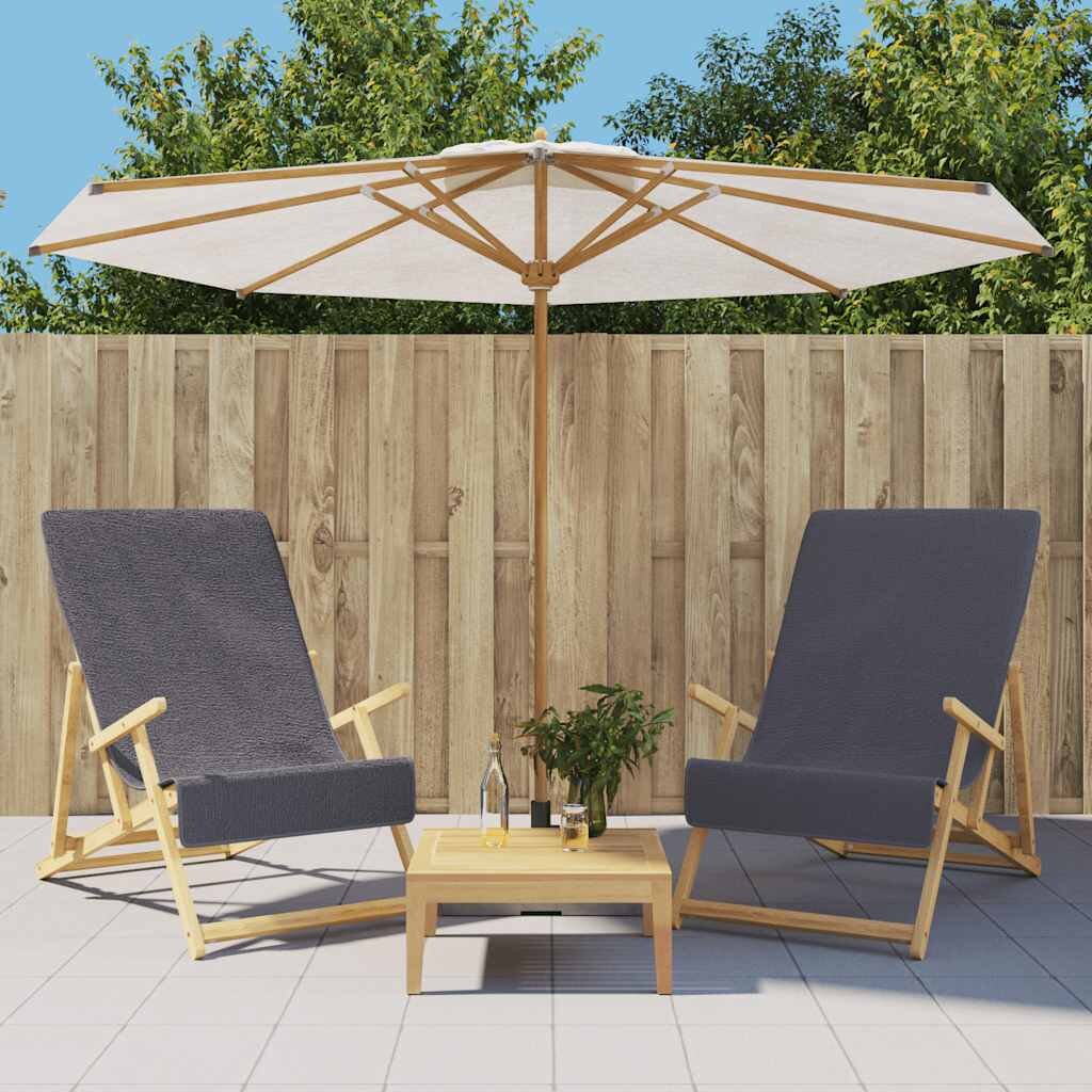 vidaXL Плажни кърпи 2 бр антрацит 60x135 см текстил 400 GSM