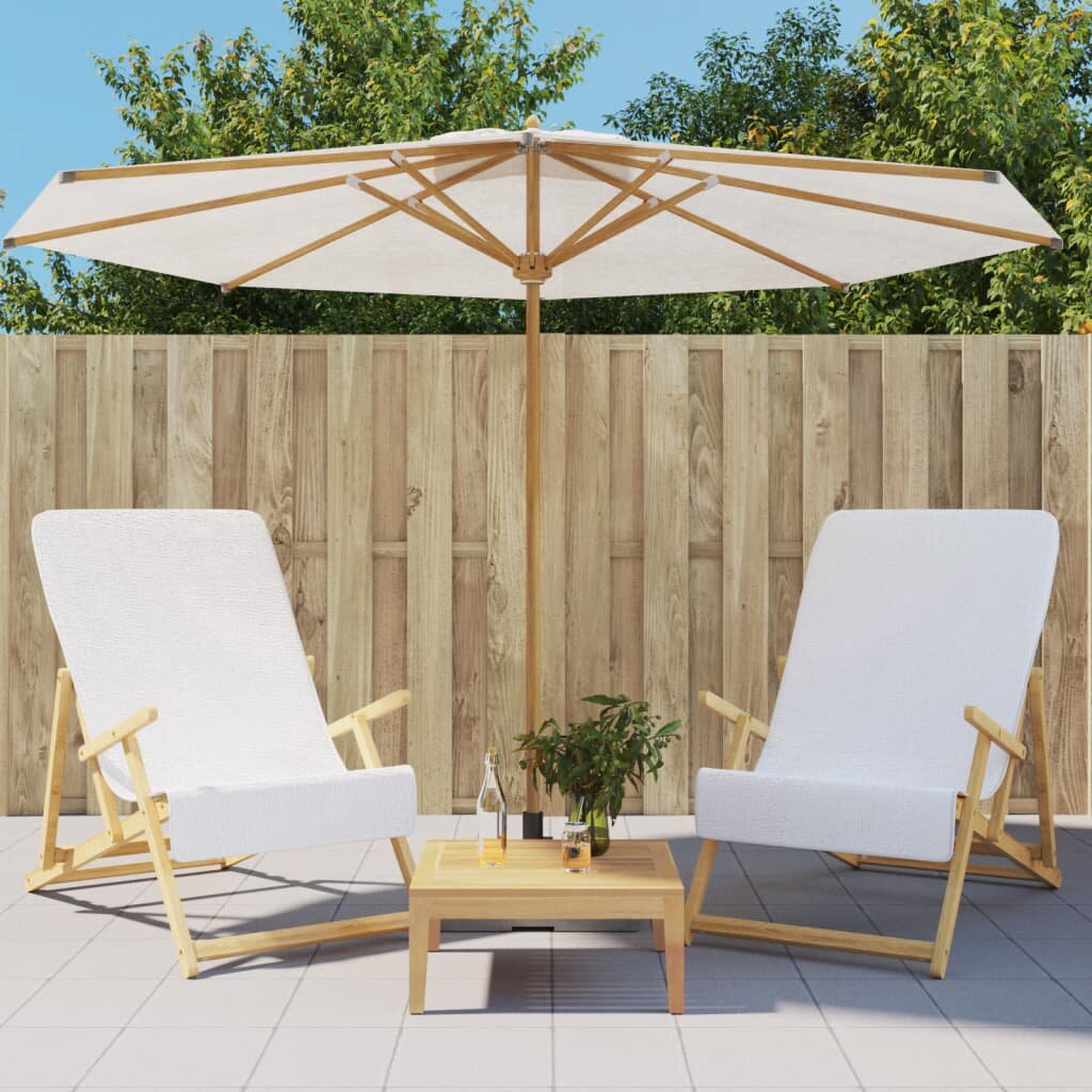 vidaXL Плажни кърпи 2 бр бели 60x135 см текстил 400 GSM