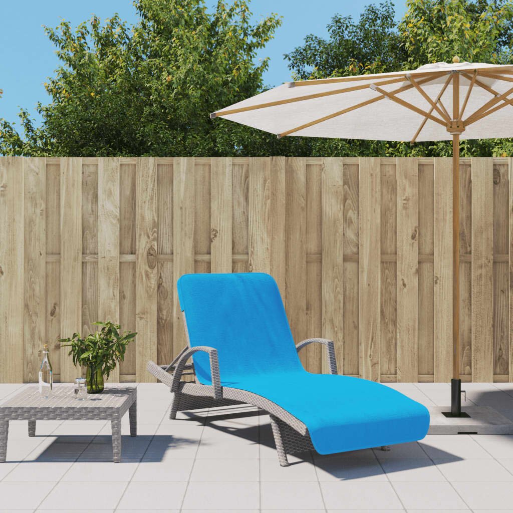vidaXL Плажни кърпи 2 бр тюркоаз 75x200 см текстил 400 GSM