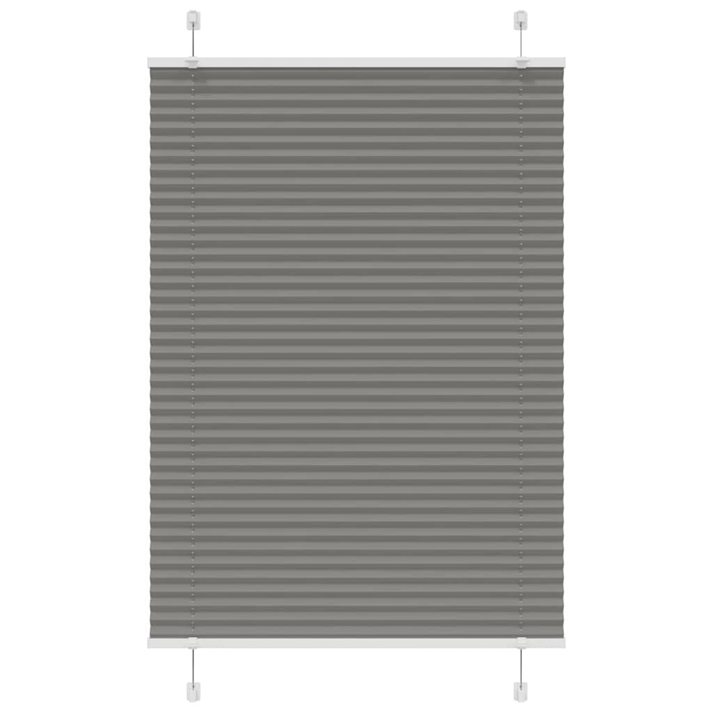 vidaXL Плисирана щора Антрацит 100x150 cm Ширина на плата 994 cm