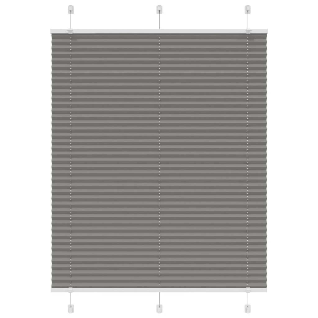 vidaXL Плисирана щора Антрацит 105x150 cm Ширина на плата 1044 cm